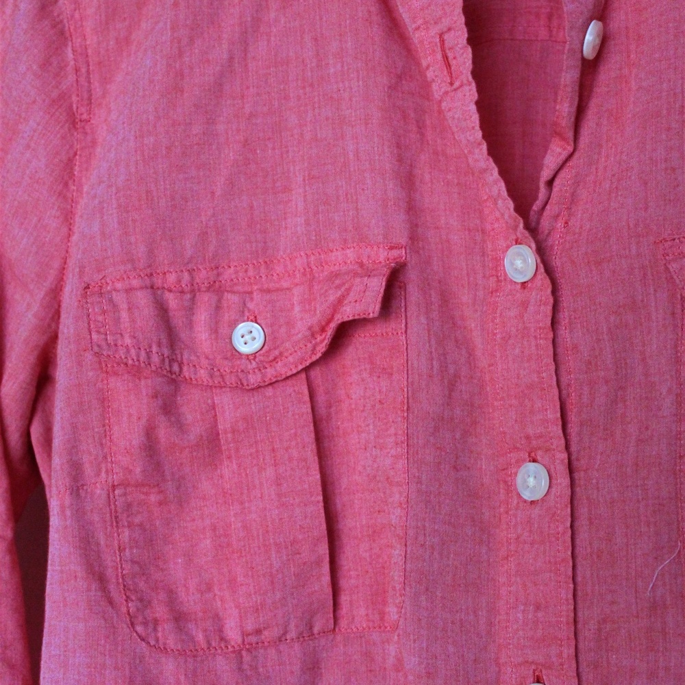J Crew 100% Cotton Button Up The Perfect Shirt